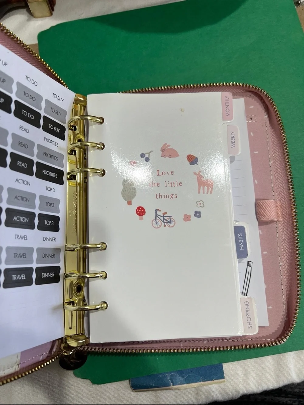 Kikki k full zip up rings planner